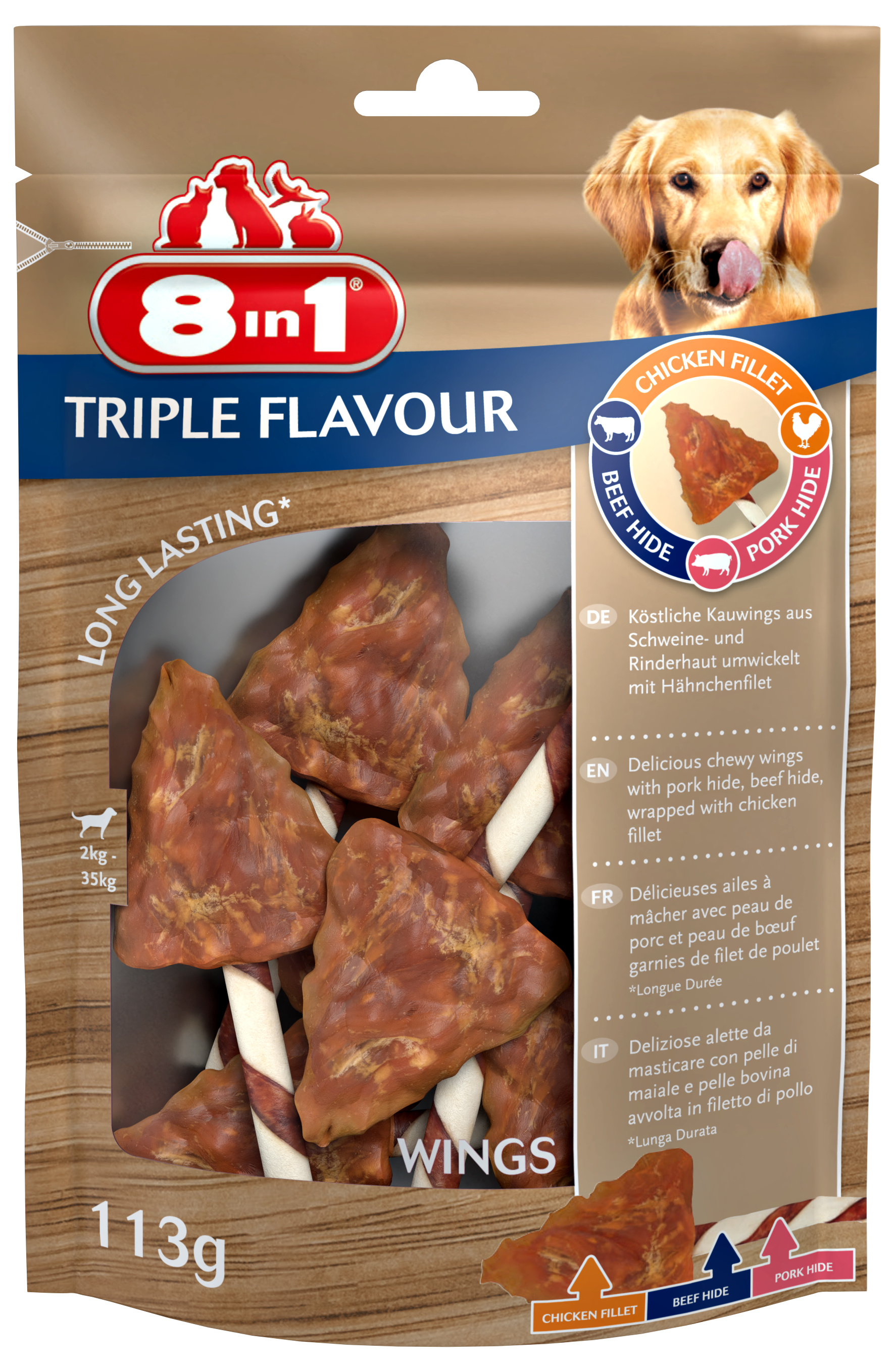Przysmak 8in1 Triple Flavour Wings 6 szt.