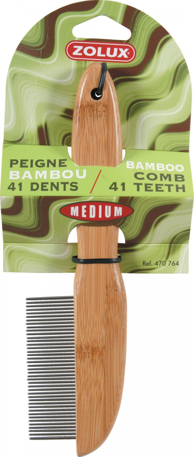 ZOLUX Grzebień Bamboo 41 zębów średni
