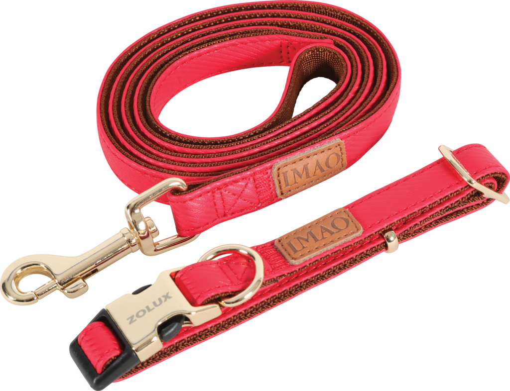 ZOLUX Smycz IMAO MAYFAIR 15 mm/1,2 m czerwona