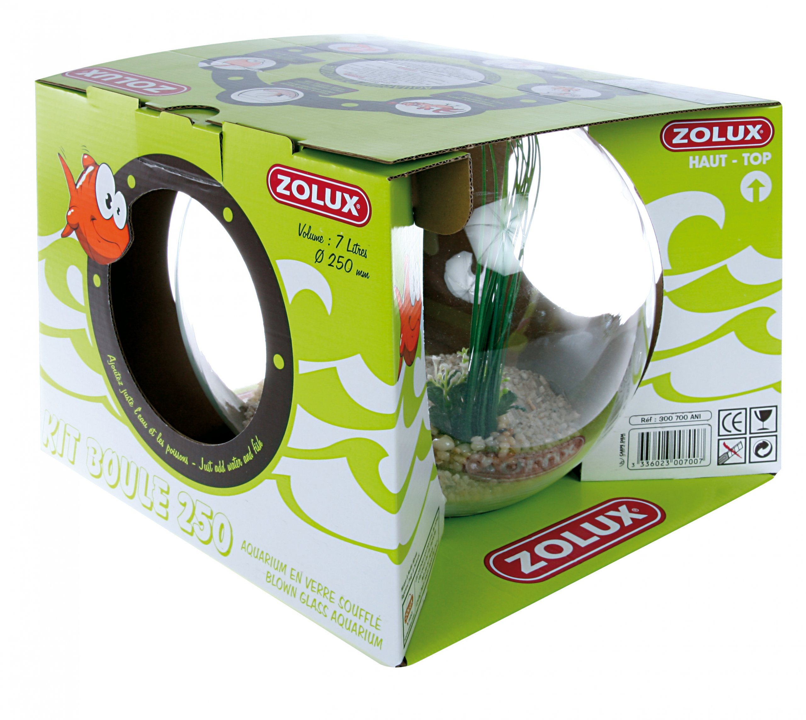 ZOLUX Zestaw do kuli z dmuchanego szkła 4,5l