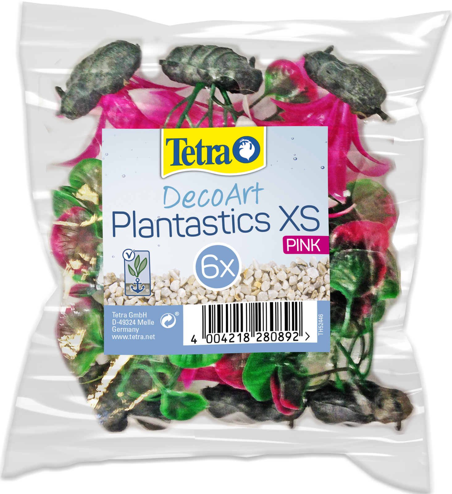 Tetra DecoArt Plantastics XS Pink 6 szt. Roślinki