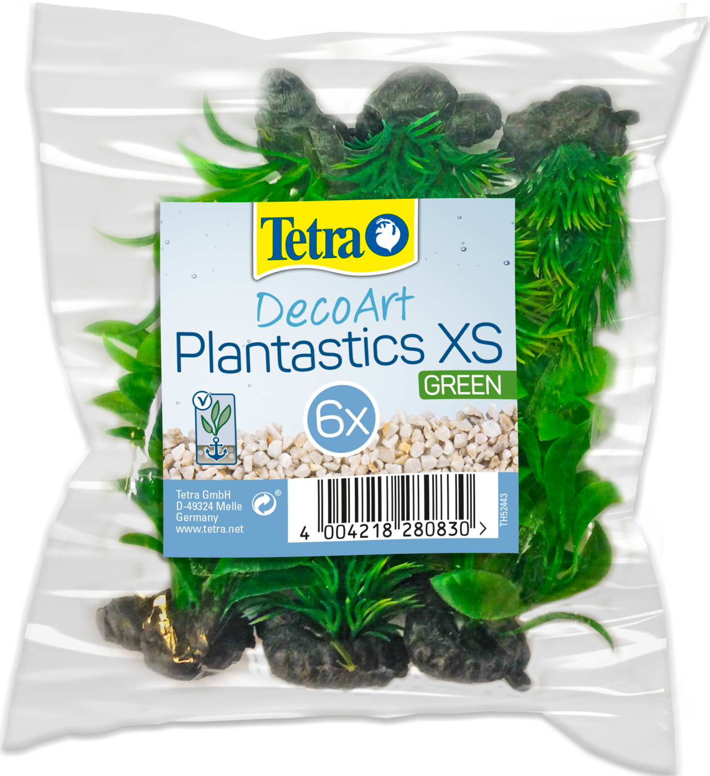 Tetra DecoArt Plantastic XS Green 6 szt. Roślinki