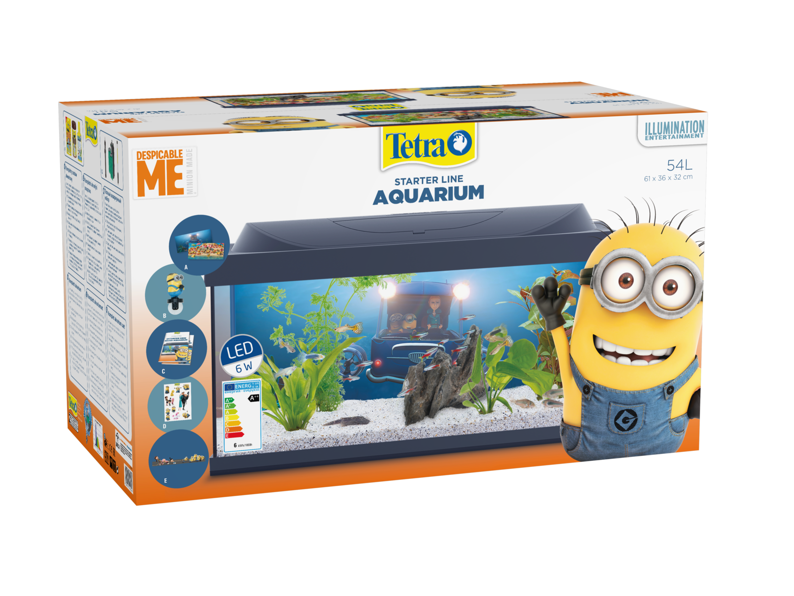 Tetra Aquarium StarterLine MINIONS 3 54L Zestaw