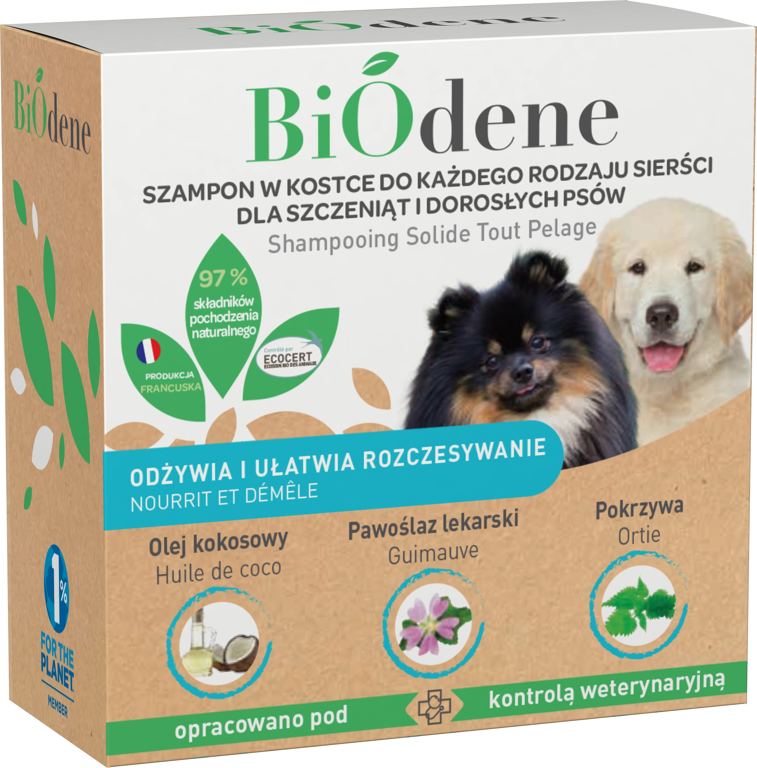 FRANCODEX Szampon BIODENE w kostce dla psów i szczeniąt 100ml