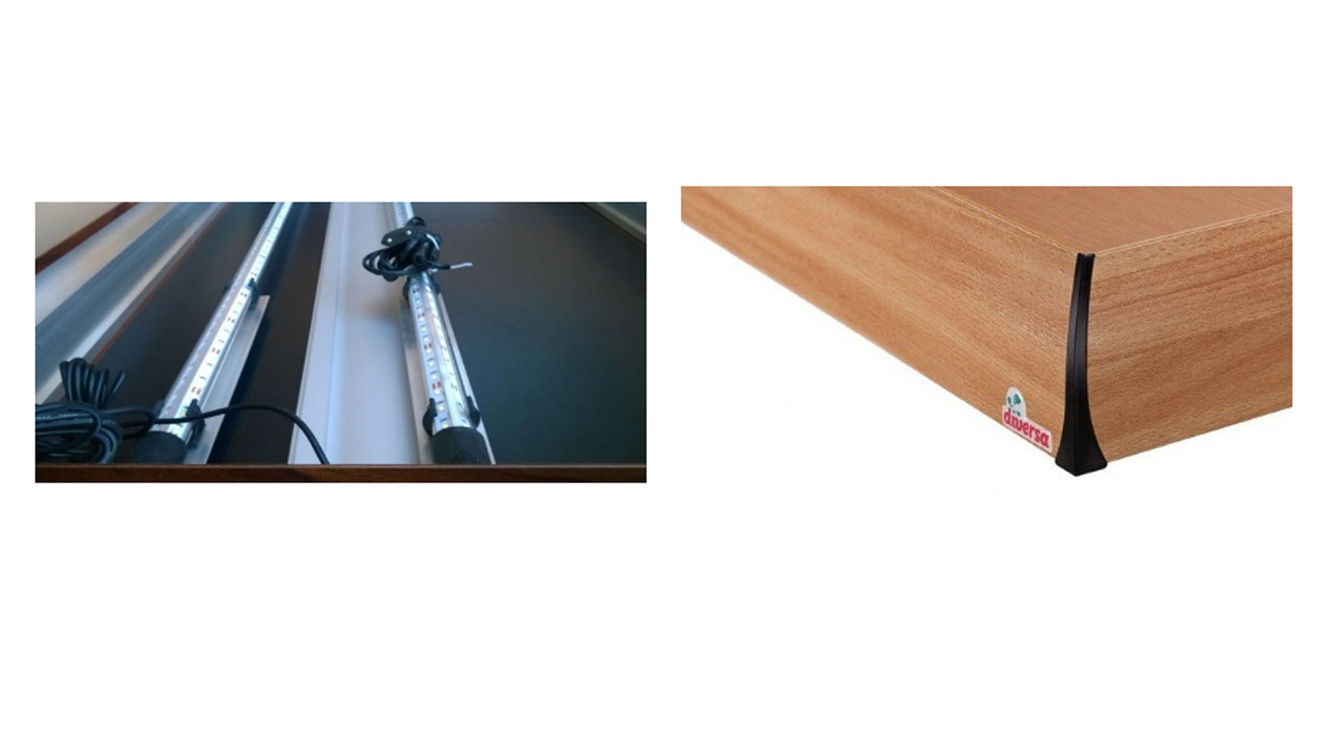 Zestaw Diversa 200 l prosty Aluminium 1x24W LED